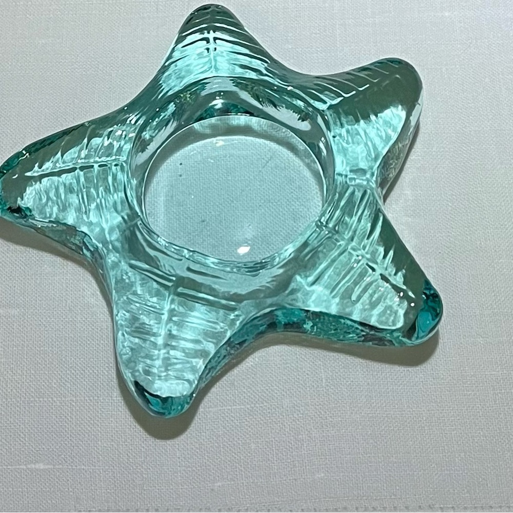 Starfish & Seashell Tealights. Qty 3.  Candle Holders.  Retro